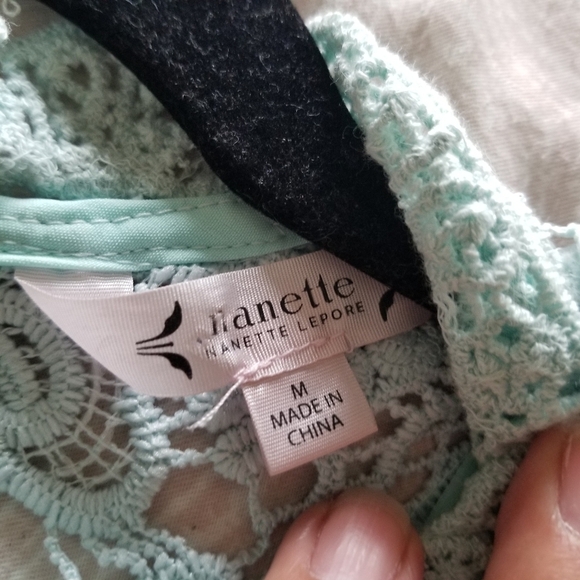 Nanette Lapore | Embroidered Lace Mockneck Top - Picture 3 of 6